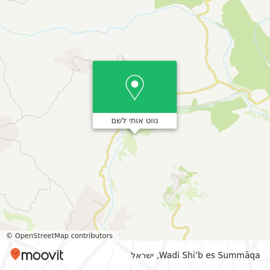 מפת Wadi Shi‘b es Summāqa