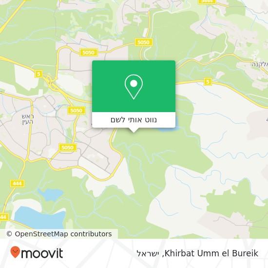 מפת Khirbat Umm el Bureik