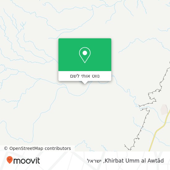 מפת Khirbat Umm al Awtād