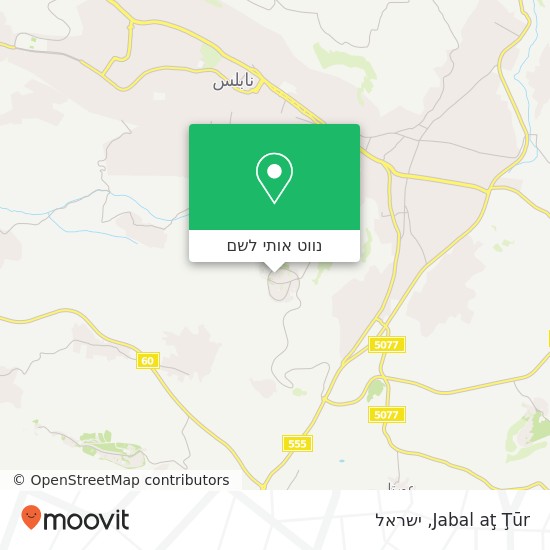 מפת Jabal aţ Ţūr