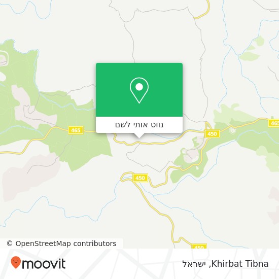 מפת Khirbat Tibna