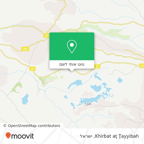 מפת Khirbat aţ Ţayyibah