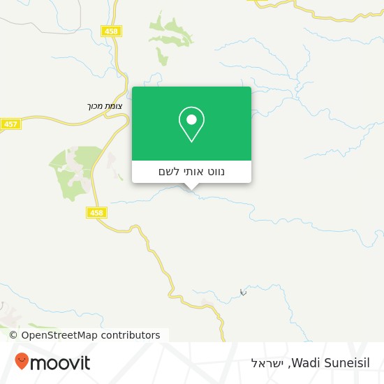מפת Wadi Suneisil