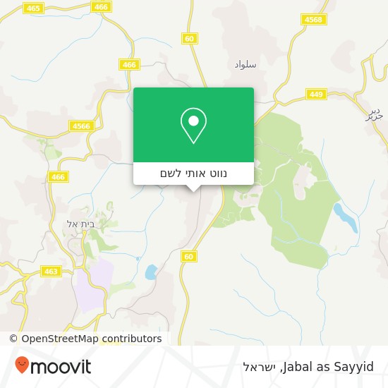 מפת Jabal as Sayyid