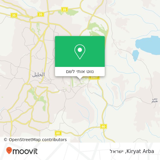 מפת Kiryat Arba