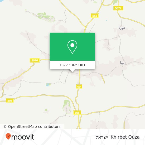 מפת Khirbet Qūza