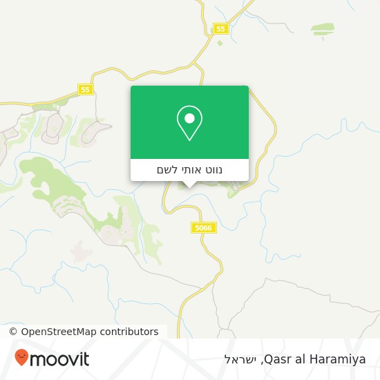 מפת Qasr al Haramiya