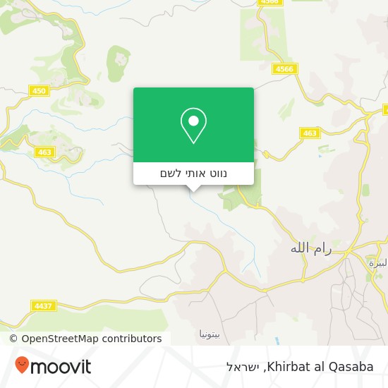 מפת Khirbat al Qasaba