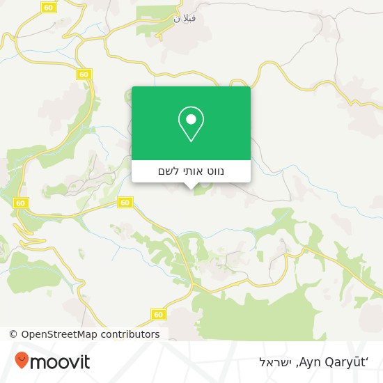 מפת ‘Ayn Qaryūt