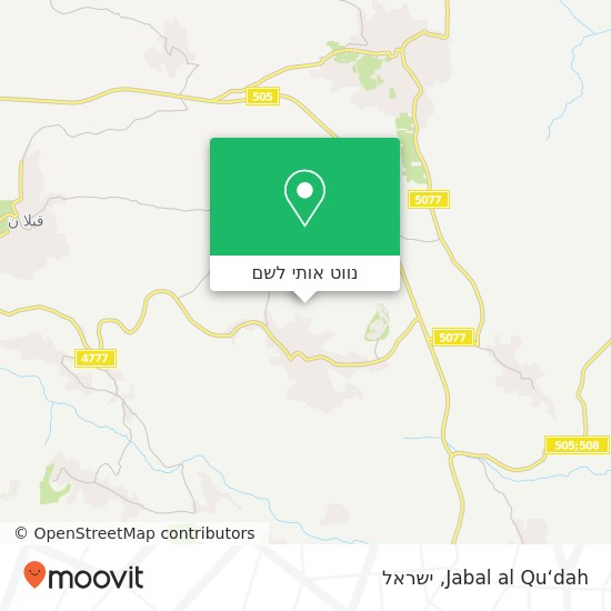 מפת Jabal al Qu‘dah