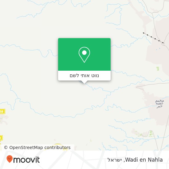 מפת Wadi en Nahla