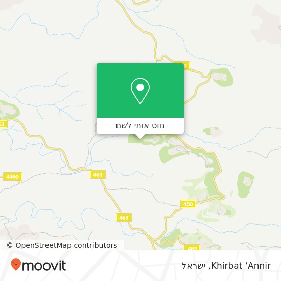 מפת Khirbat ‘Annīr