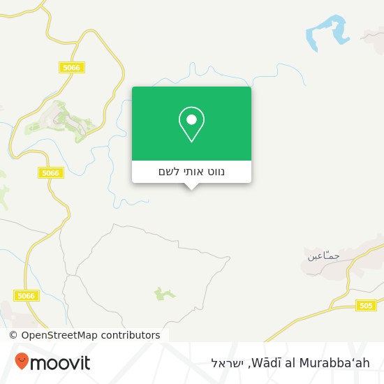 מפת Wādī al Murabba‘ah