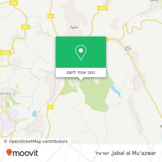 מפת Jabal al Mu‘azwar