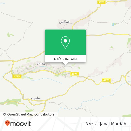 מפת Jabal Mardah