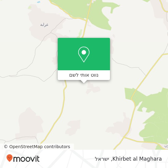 מפת Khirbet al Maghara