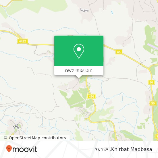 מפת Khirbat Madbasa
