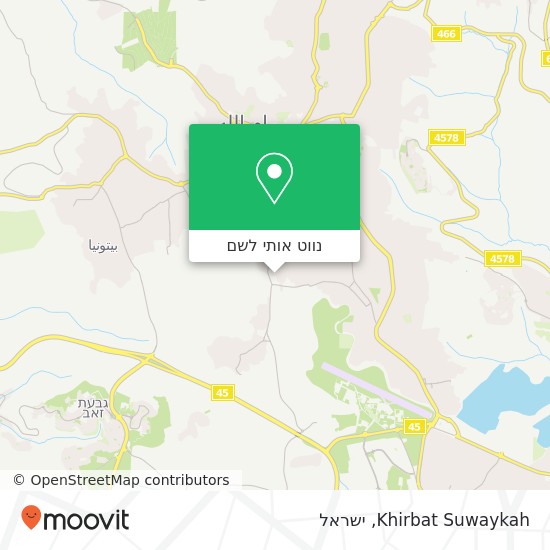 מפת Khirbat Suwaykah