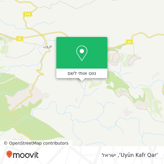 מפת ‘Uyūn Kafr Qar‘