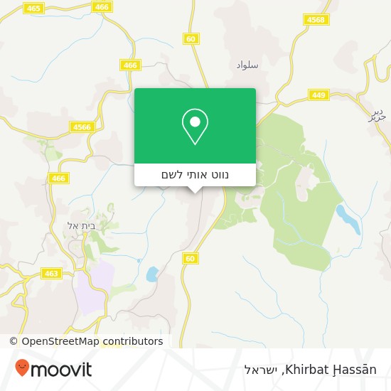 מפת Khirbat Ḩassān