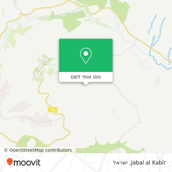 מפת Jabal al Kabīr