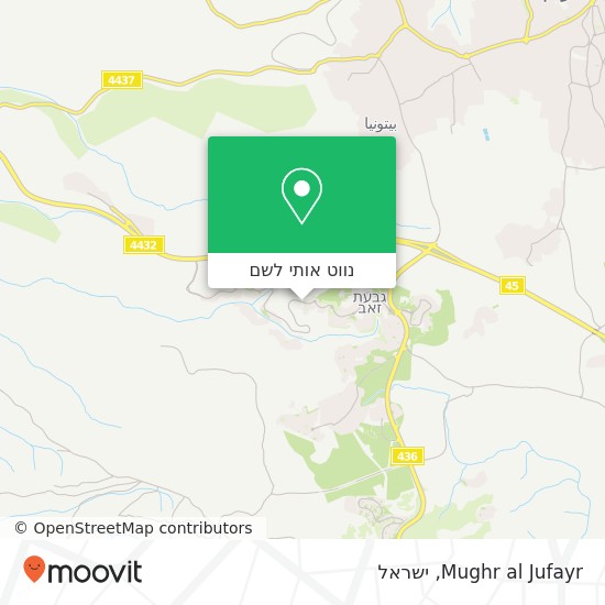 מפת Mughr al Jufayr