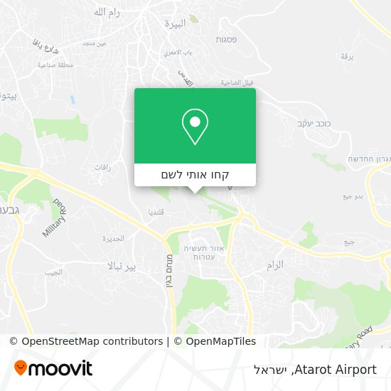 מפת Atarot Airport