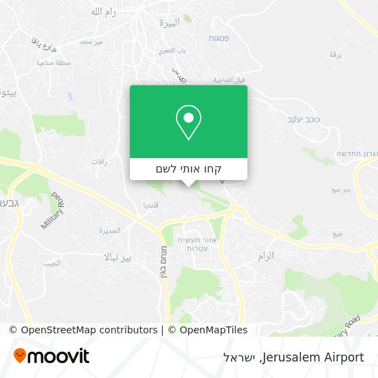 מפת Jerusalem Airport