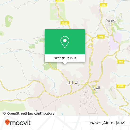 מפת ‘Ain el Jauz