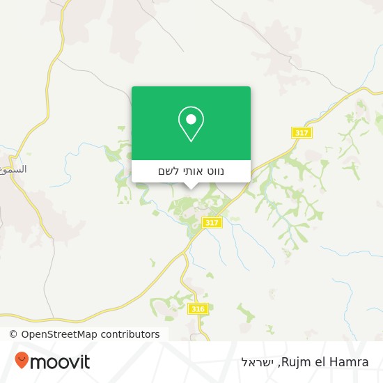 מפת Rujm el Hamra