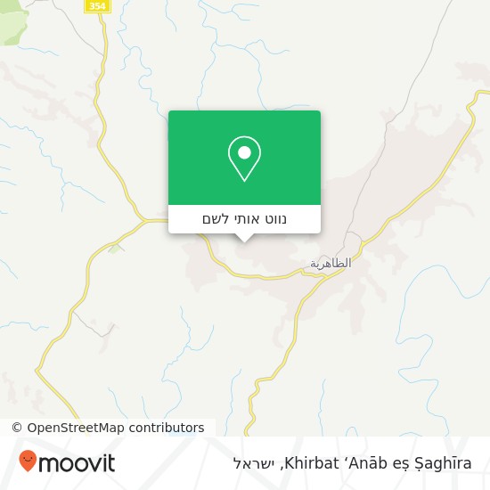 מפת Khirbat ‘Anāb eṣ Ṣaghīra