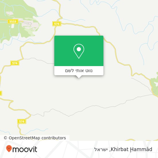 מפת Khirbat Ḩammād