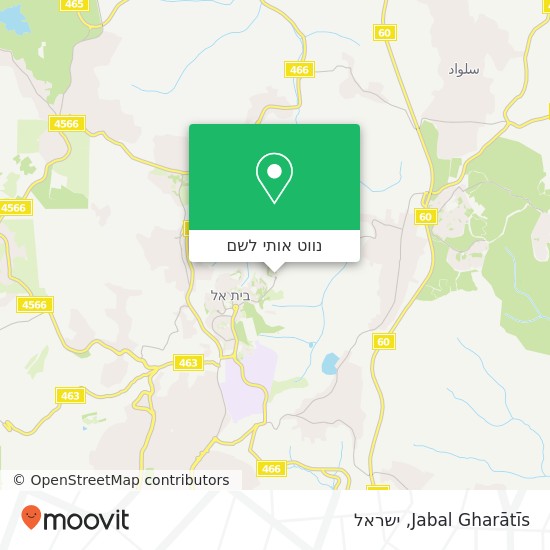 מפת Jabal Gharātīs