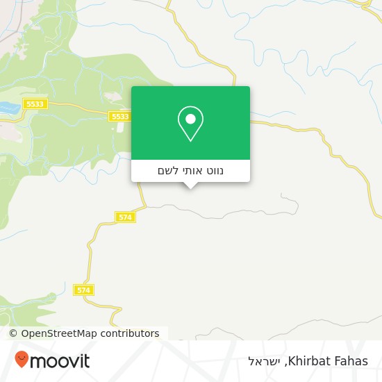 מפת Khirbat Fahas