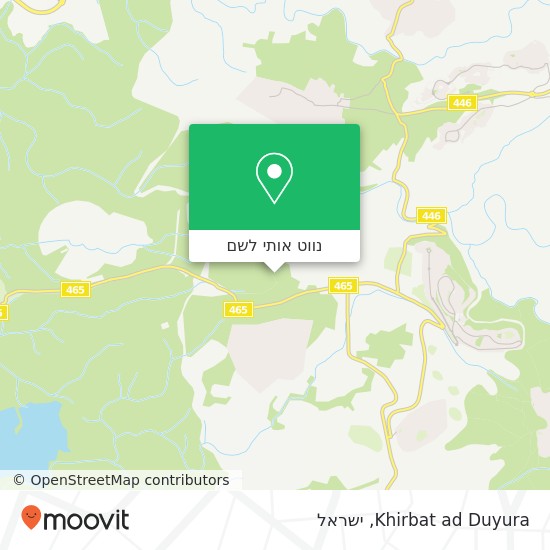 מפת Khirbat ad Duyura