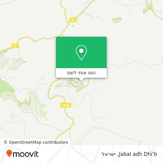 מפת Jabal adh Dhi’b