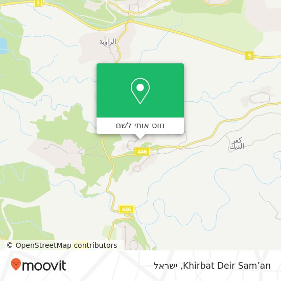 מפת Khirbat Deir Sam’an