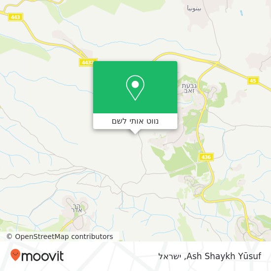 מפת Ash Shaykh Yūsuf
