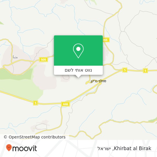 מפת Khirbat al Birak