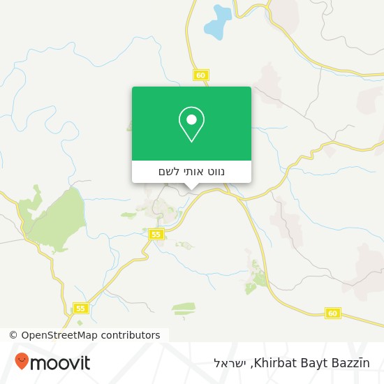 מפת Khirbat Bayt Bazzīn