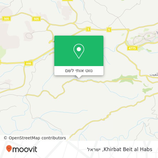 מפת Khirbat Beit al Habs