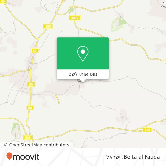 מפת Beita al Fauqa