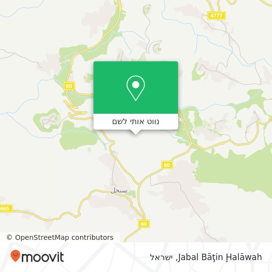 מפת Jabal Bāţin Ḩalāwah