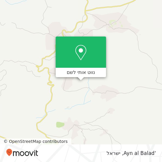 מפת ‘Ayn al Balad