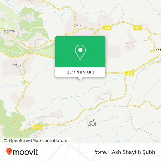 מפת Ash Shaykh Şubḩ
