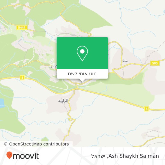 מפת Ash Shaykh Salmān