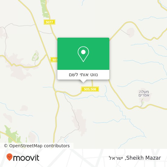 מפת Sheikh Mazar