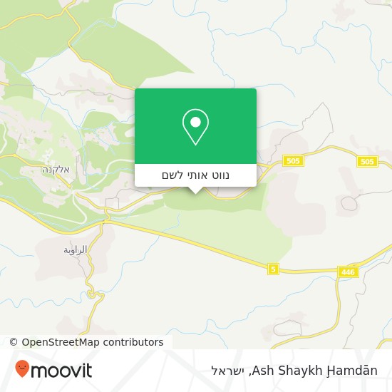 מפת Ash Shaykh Ḩamdān