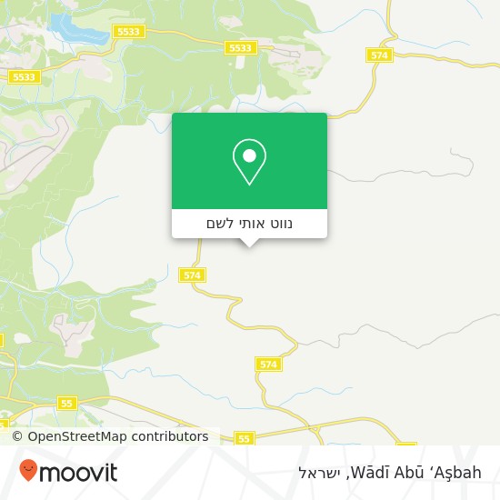 מפת Wādī Abū ‘Aşbah