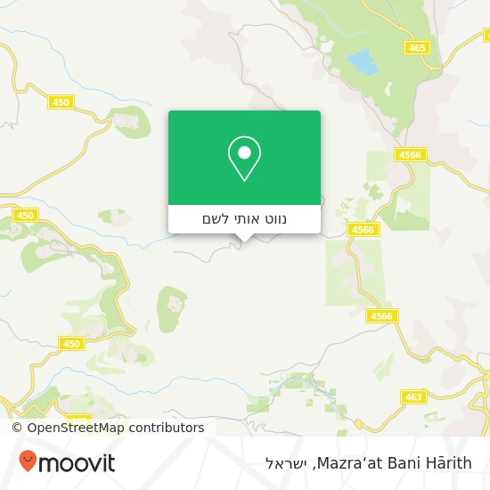 מפת Mazra‘at Bani Hārith